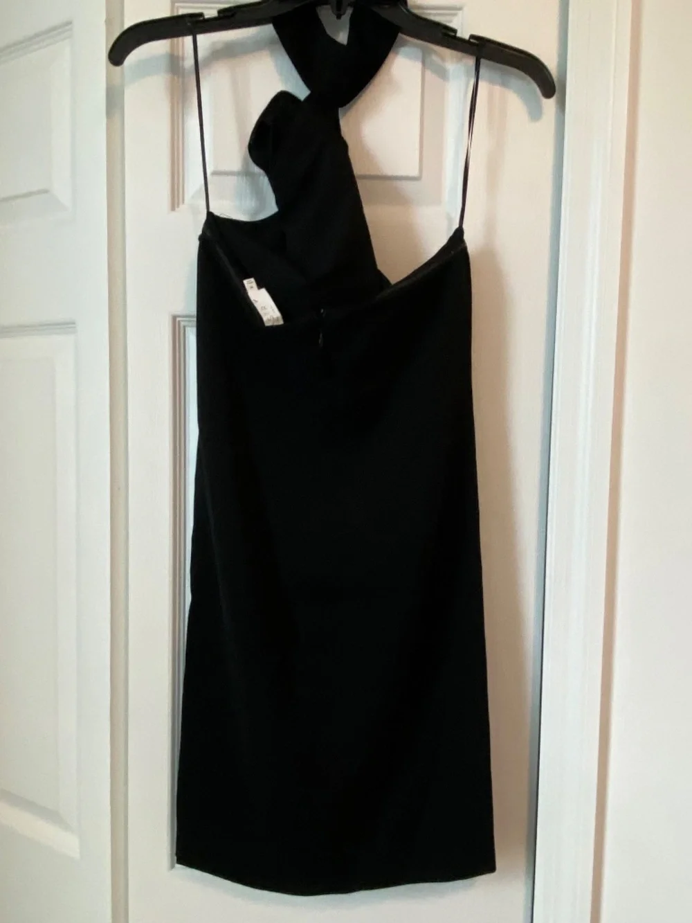 Astr The Label Black Rosette Mini Halter Dress - Picture 4 of 9